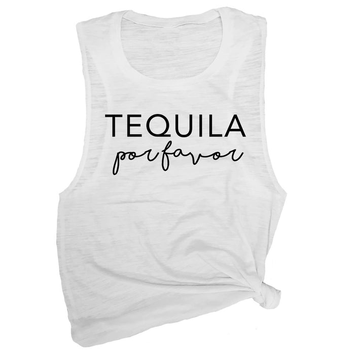 Tequila Por Favor Cinco de Mayo Workout Muscle Tee 