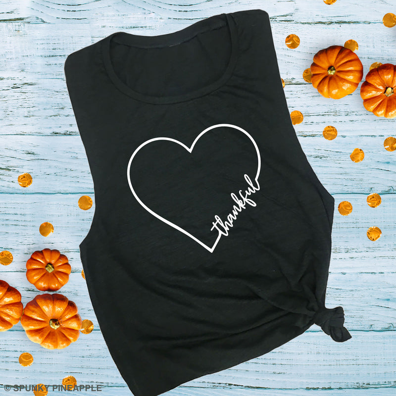 Thankful Heart Muscle Tee