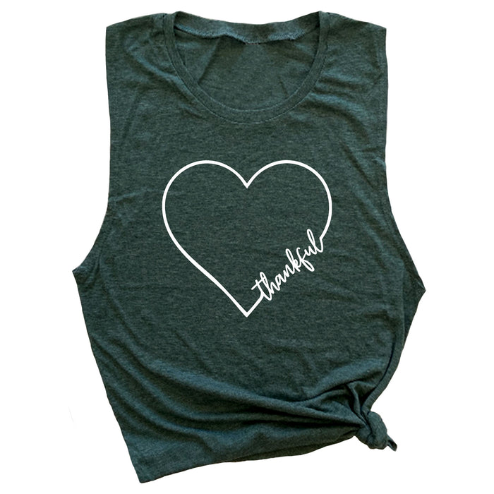 Thankful Heart Muscle Tee