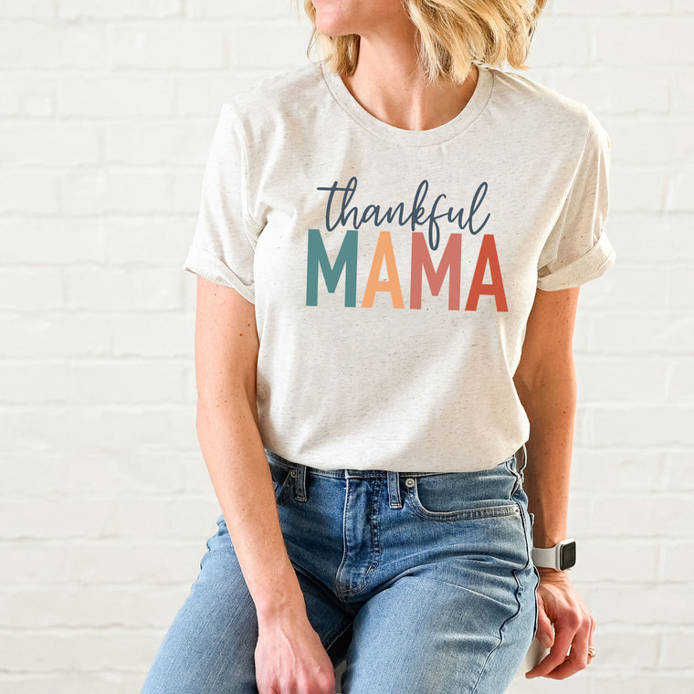 Thankful Mama (Colorful) Premium Unisex T-Shirt