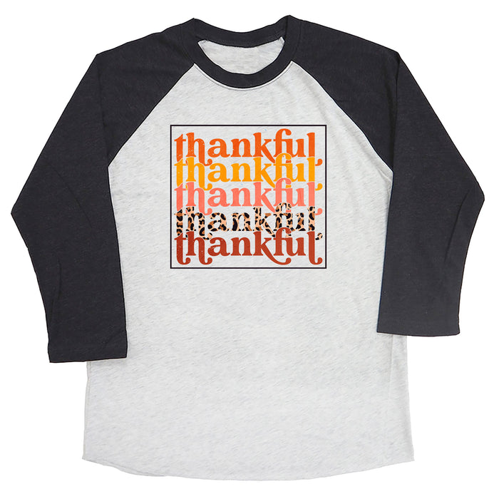 Thankful (Stacked Leopard) Raglan Tee