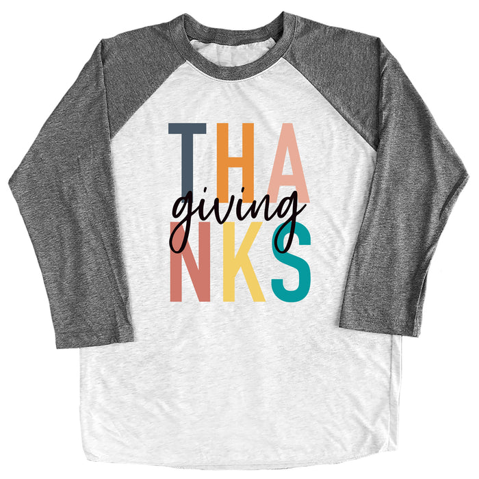 Thanks Giving (Colorful) Raglan Tee