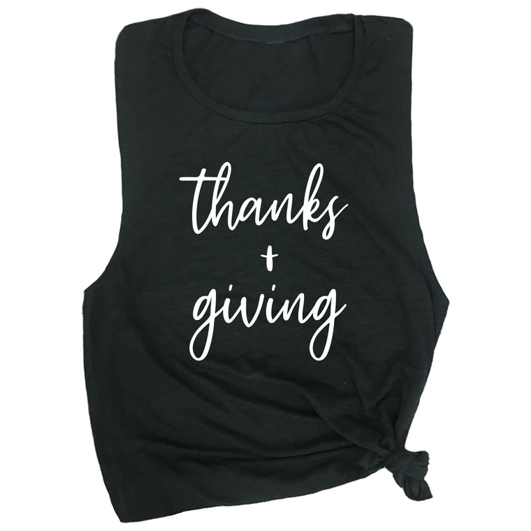 Thanks + Giving Muscle Tee