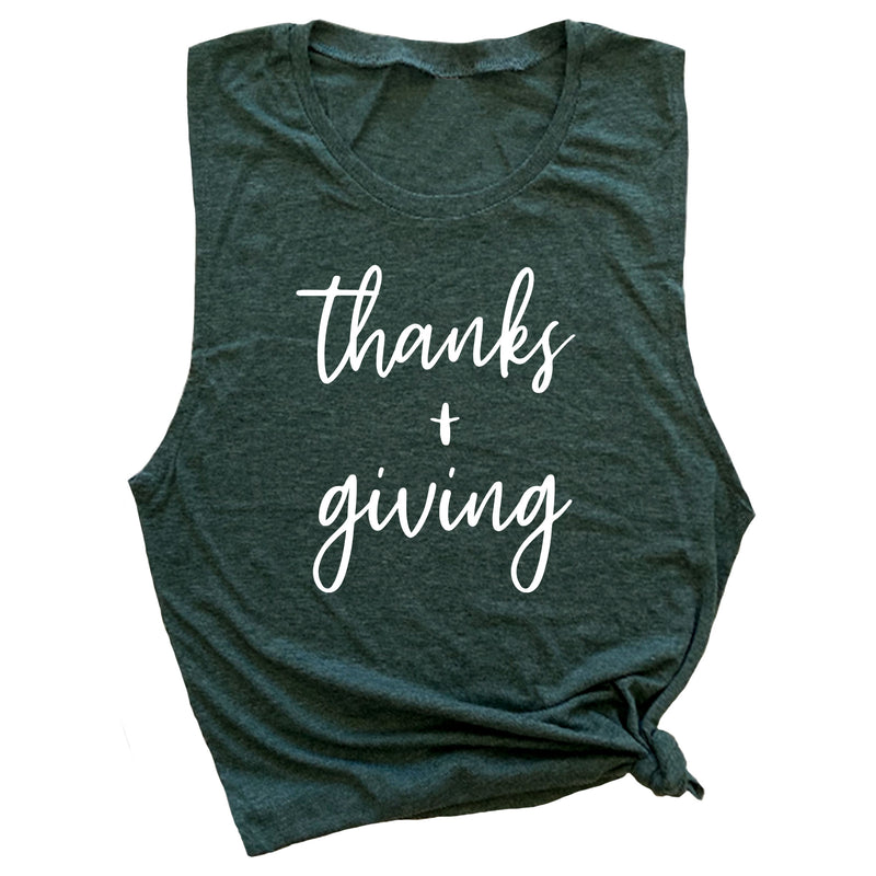 Thanks + Giving Muscle Tee