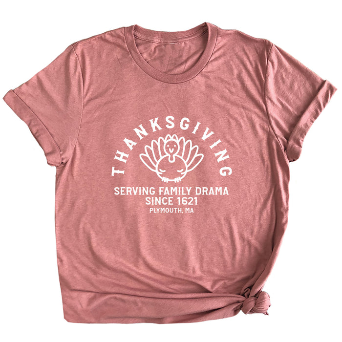 Thanksgiving Serving Family Drama Since 1621 Premium Unisex T-Shirt