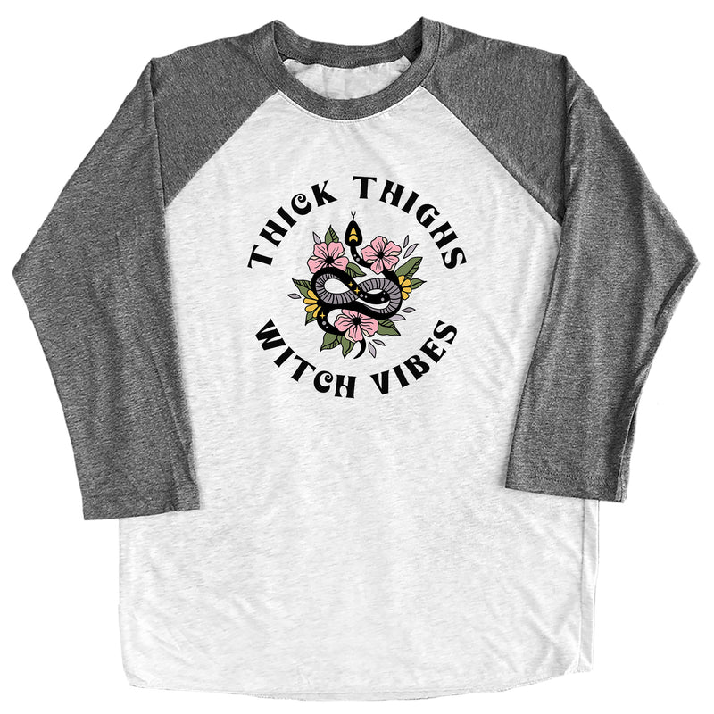 Thick Thighs and Witch Vibes Raglan Tee