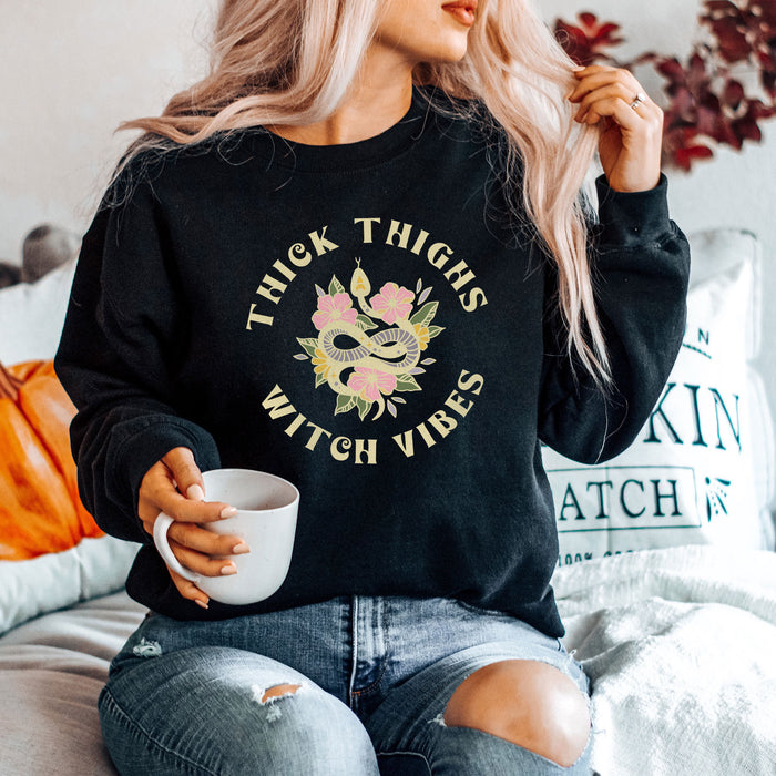 Thick Thighs and Witch Vibes Sweatshirt