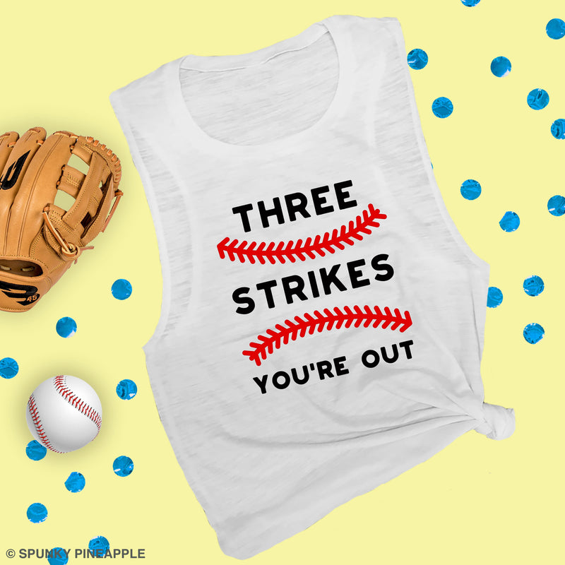 Three Strikes You're Out Muscle Tee