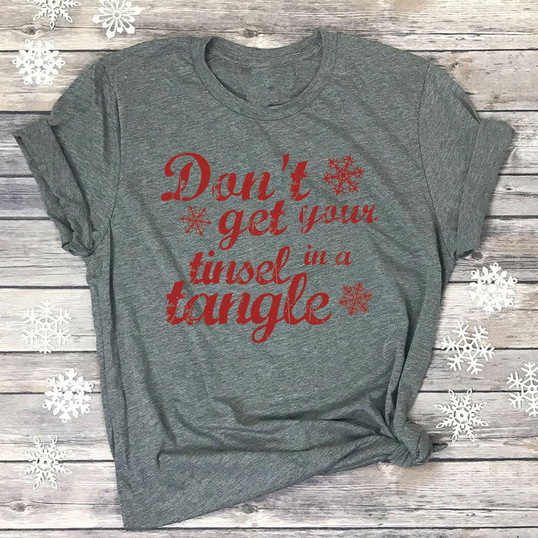 Don't Get Your Tinsel in a Tangle Premium Unisex T-Shirt
