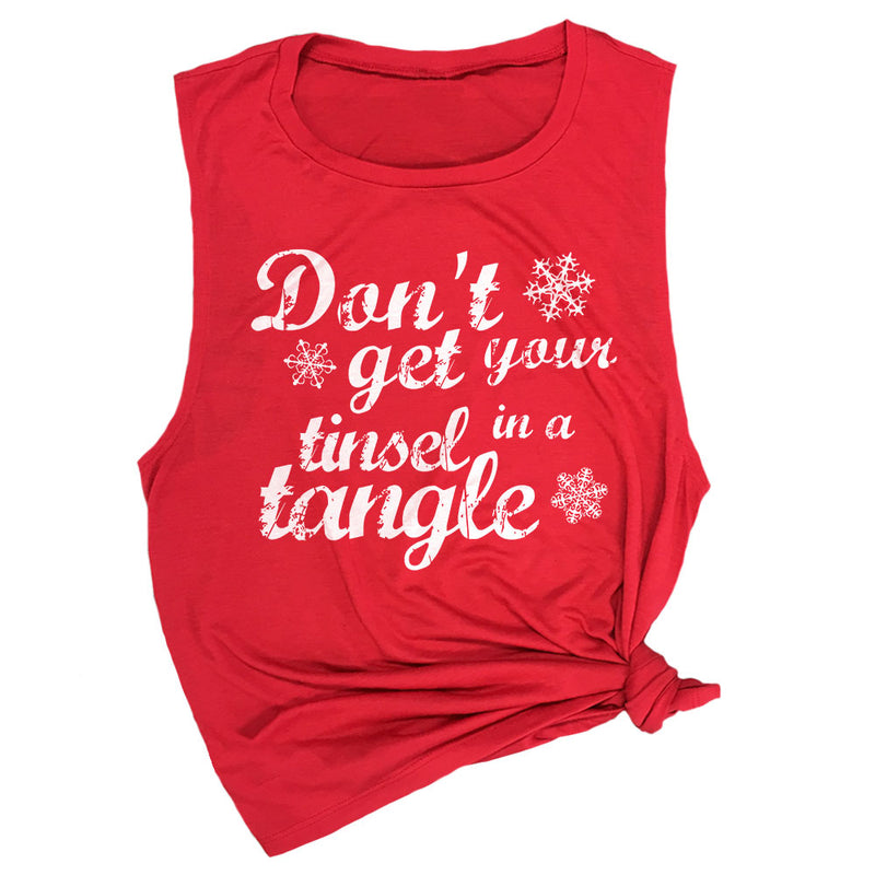 Don't Get Your Tinsel in a Tangle Muscle Tee