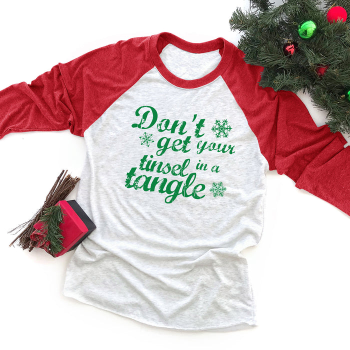 Don't Get Your Tinsel in a Tangle Raglan Tee