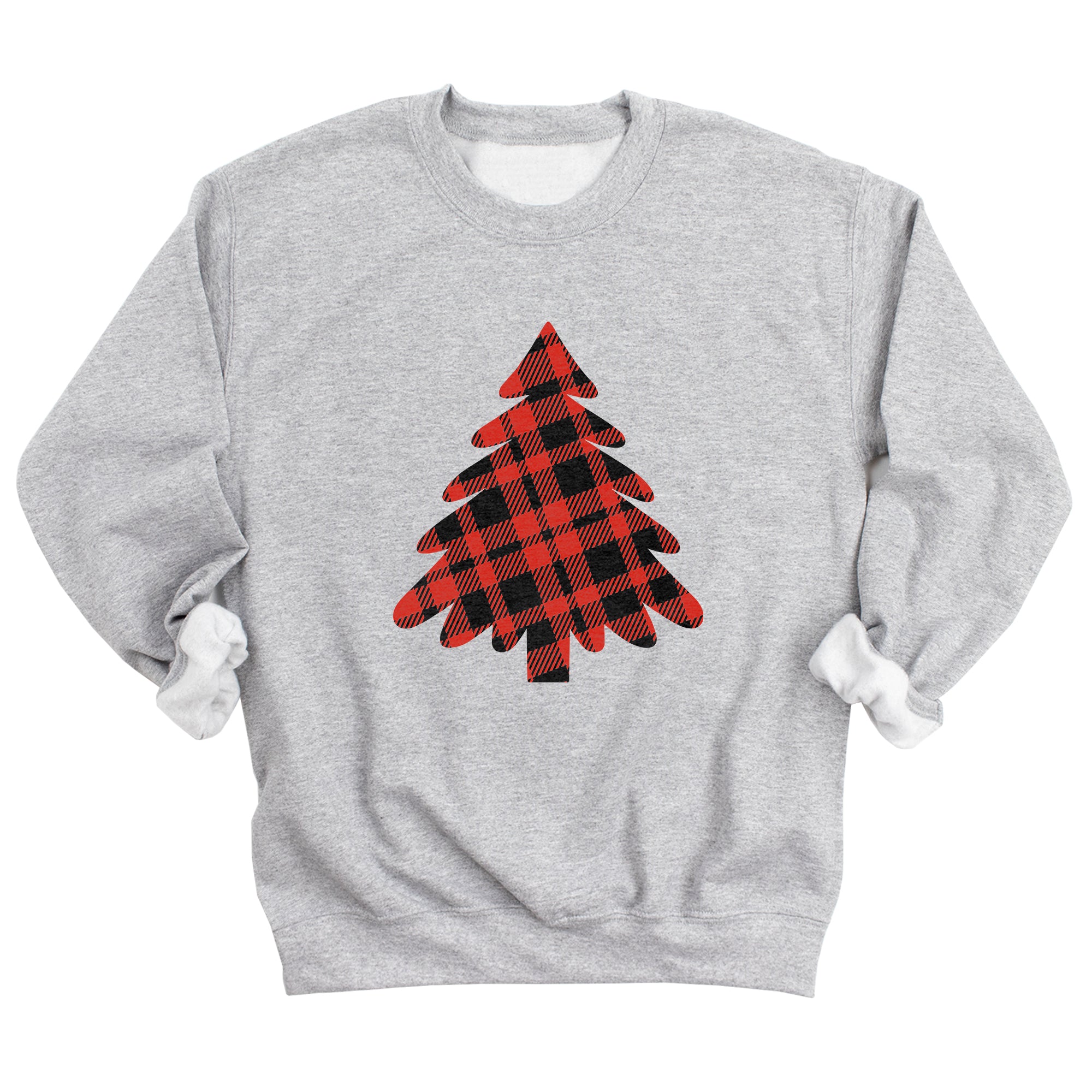 Christmas Tree Plaid Sweatshirt