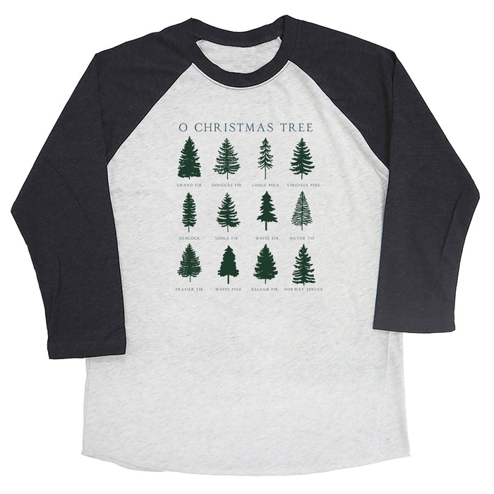 O Christmas Tree Types Raglan Tee