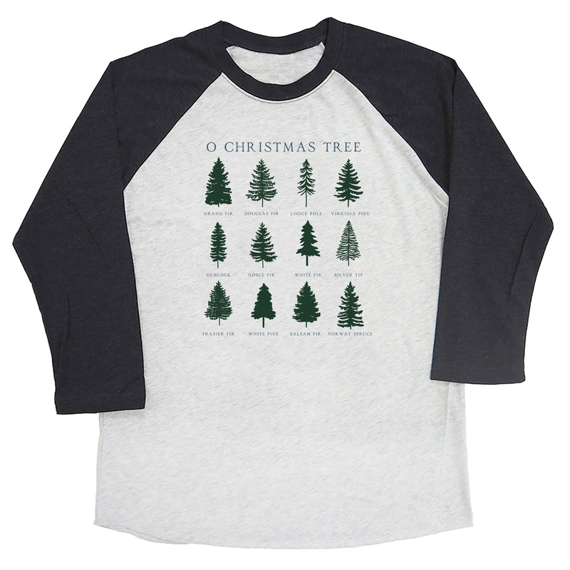 O Christmas Tree Types Raglan Tee