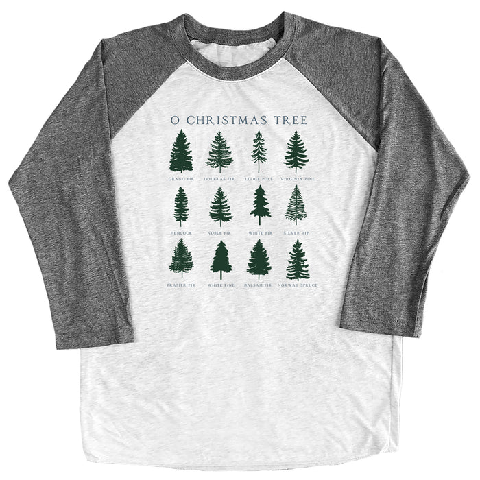 O Christmas Tree Types Raglan Tee
