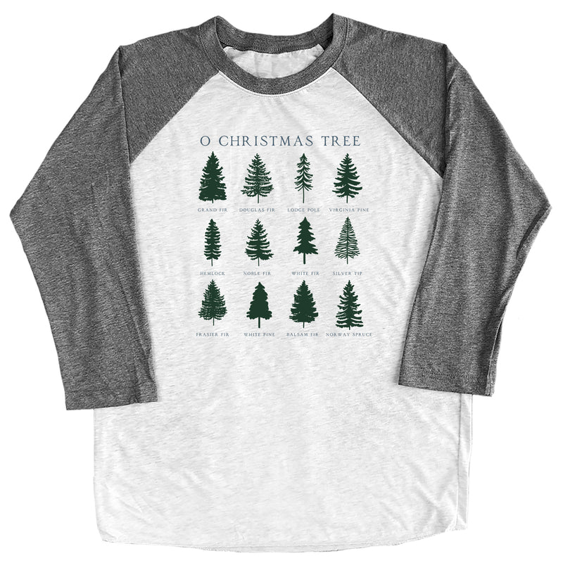 O Christmas Tree Types Raglan Tee