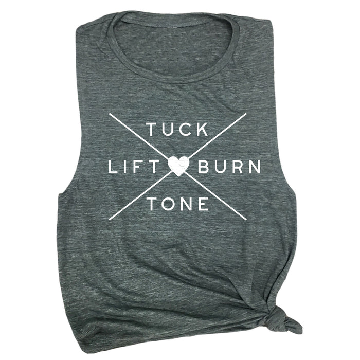 Tuck Lift Tone Burn Muscle Tee