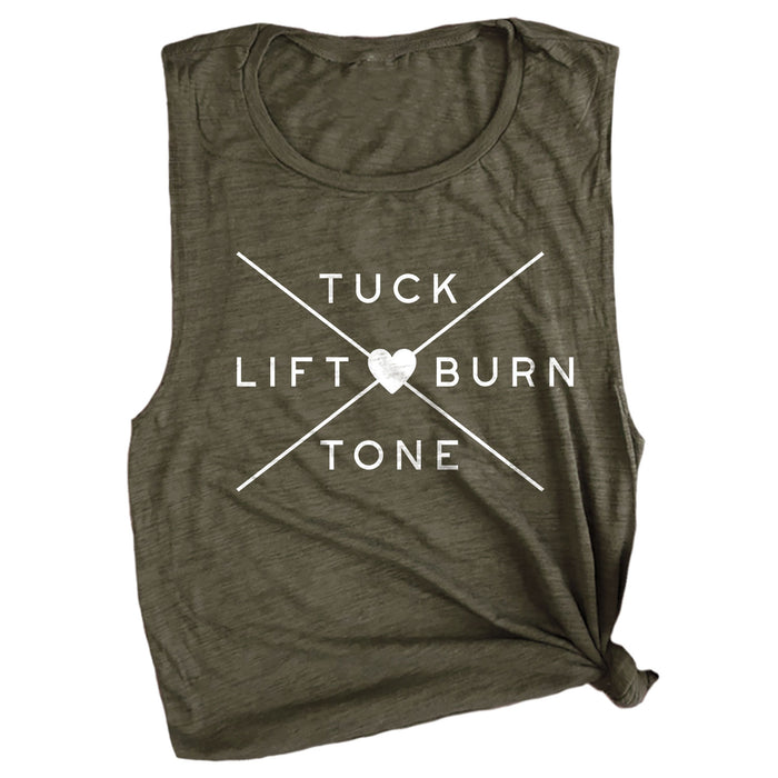 Tuck Lift Tone Burn Muscle Tee