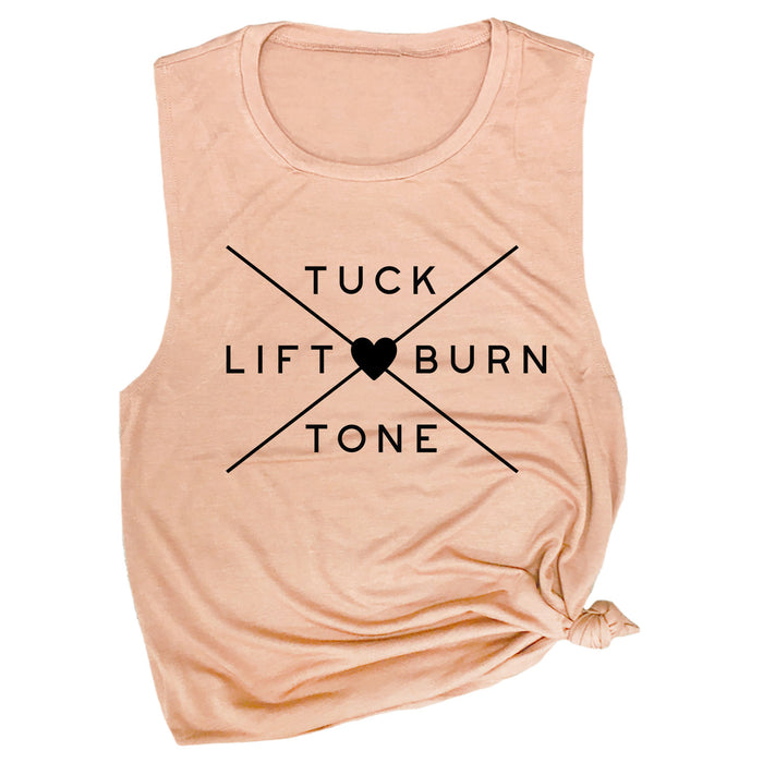 Tuck Lift Tone Burn Muscle Tee