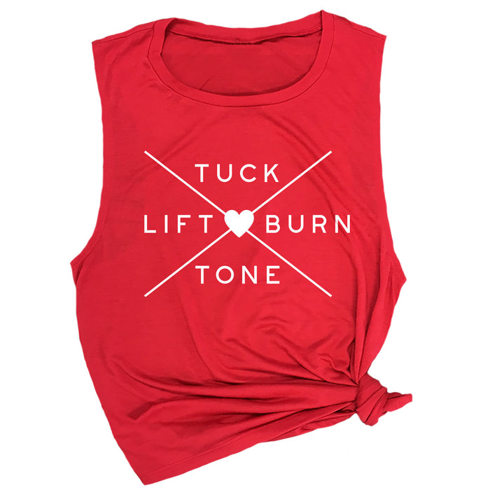 Tuck Lift Tone Burn Muscle Tee