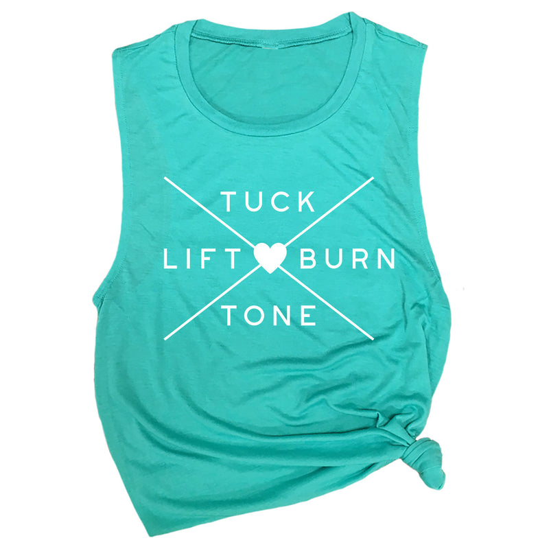 Tuck Lift Tone Burn Muscle Tee