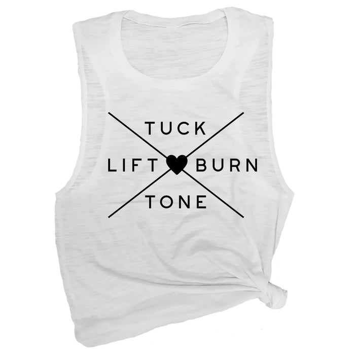 Tuck Lift Tone Burn Muscle Tee