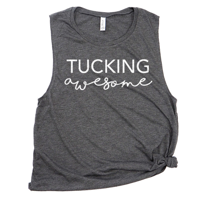 Tucking Awesome Muscle Tee