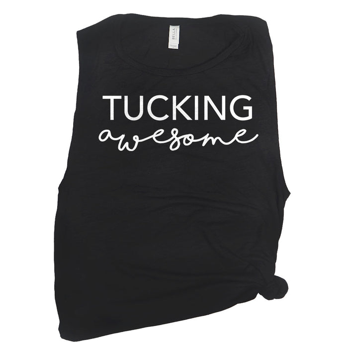Tucking Awesome Muscle Tee