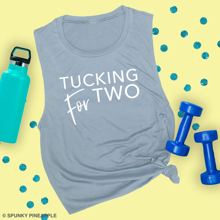 Tucking for Two Muscle Tee