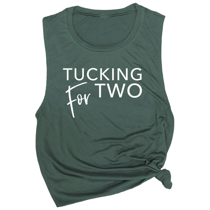 Tucking for Two Muscle Tee