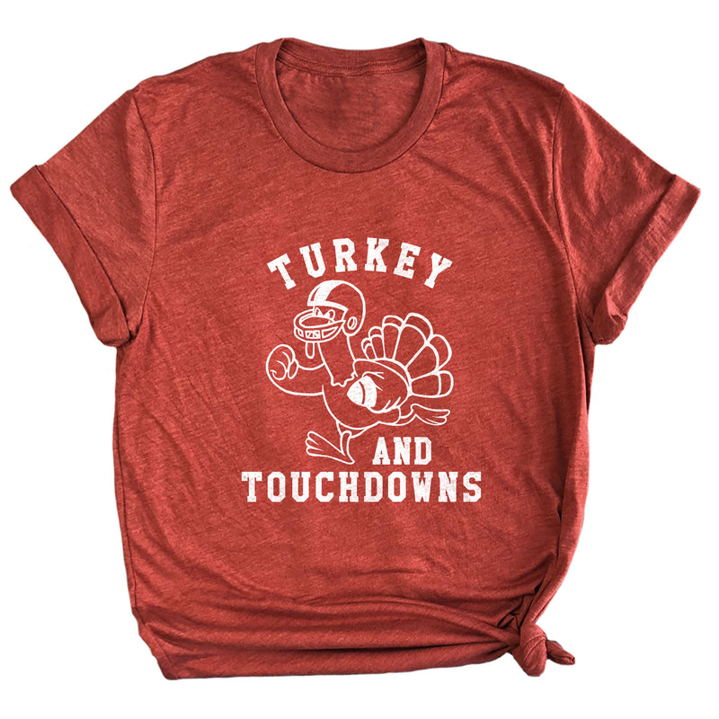 Turkey and Touchdowns Premium Unisex T-Shirt