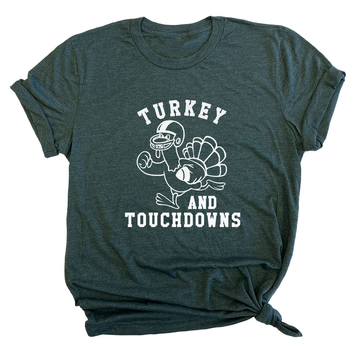 Turkey and Touchdowns Premium Unisex T-Shirt