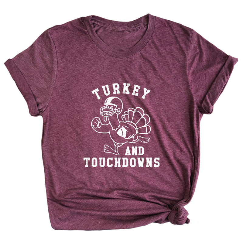 Turkey and Touchdowns Premium Unisex T-Shirt