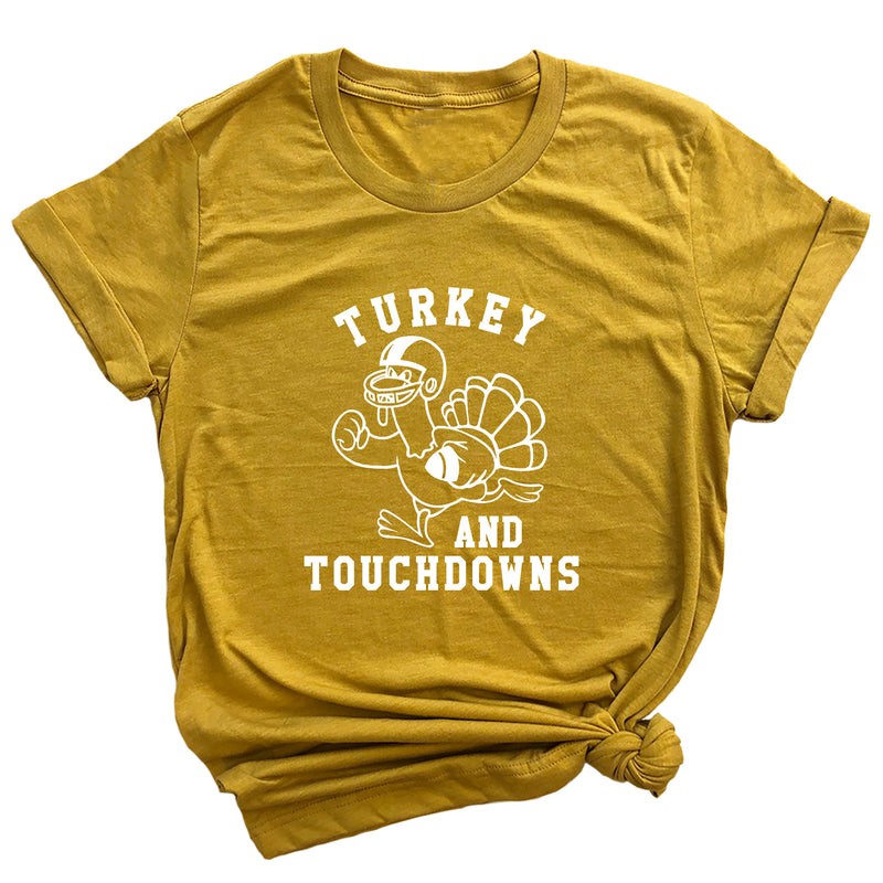 Turkey and Touchdowns Premium Unisex T-Shirt