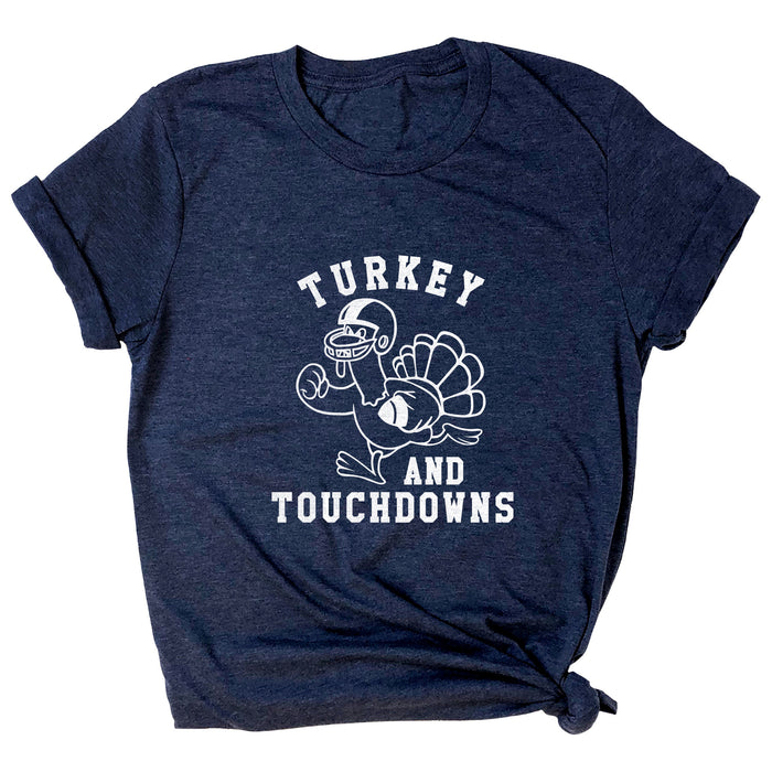 Turkey and Touchdowns Premium Unisex T-Shirt