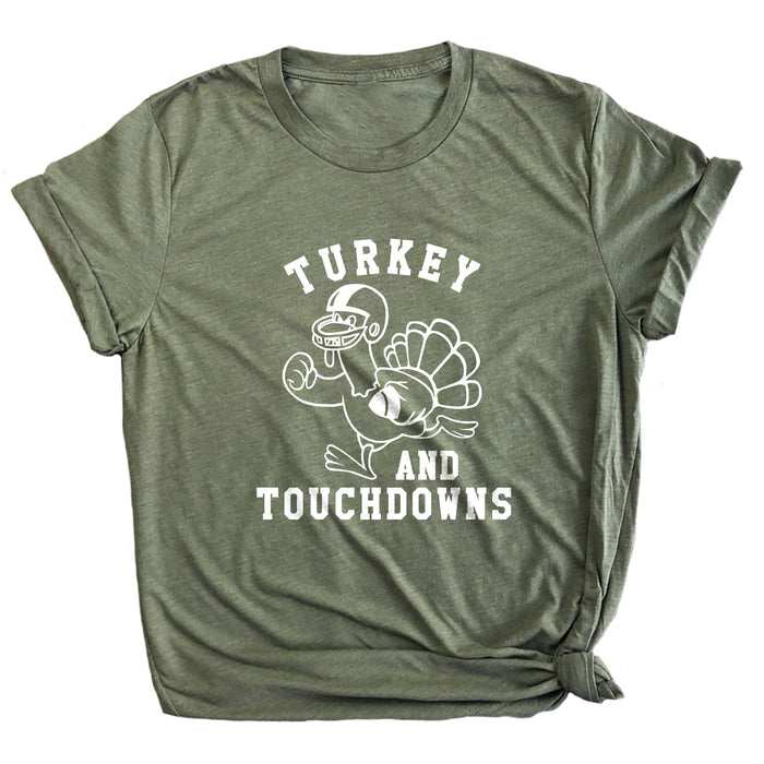 Turkey and Touchdowns Premium Unisex T-Shirt