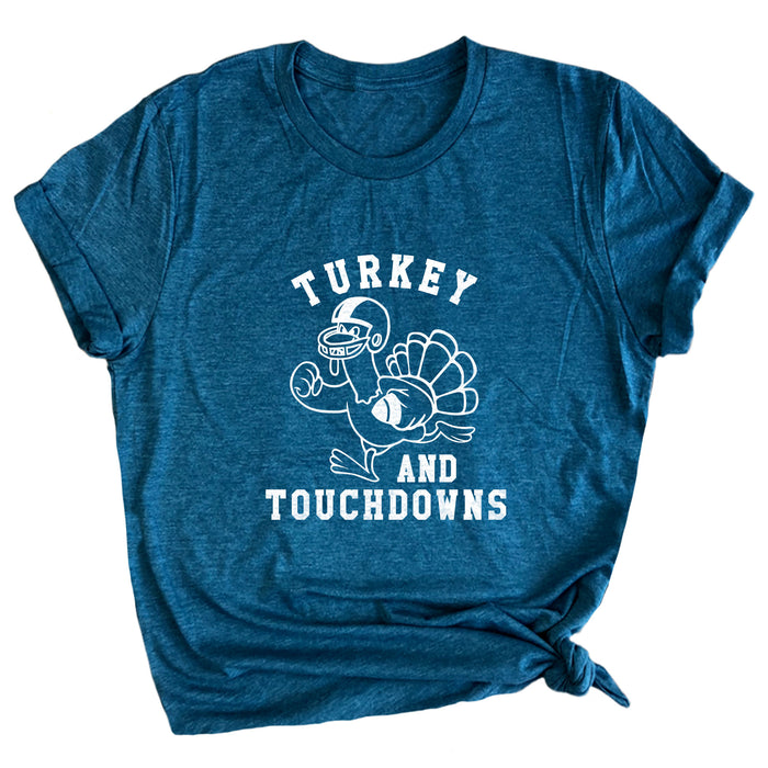 Turkey and Touchdowns Premium Unisex T-Shirt