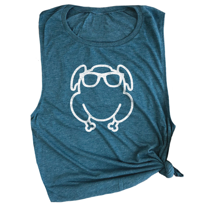 Turkey with Sunglasses Muscle Tee