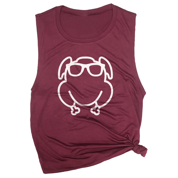 Turkey with Sunglasses Muscle Tee