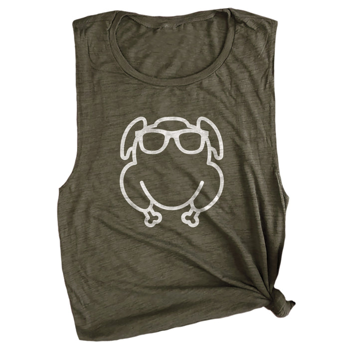 Turkey with Sunglasses Muscle Tee