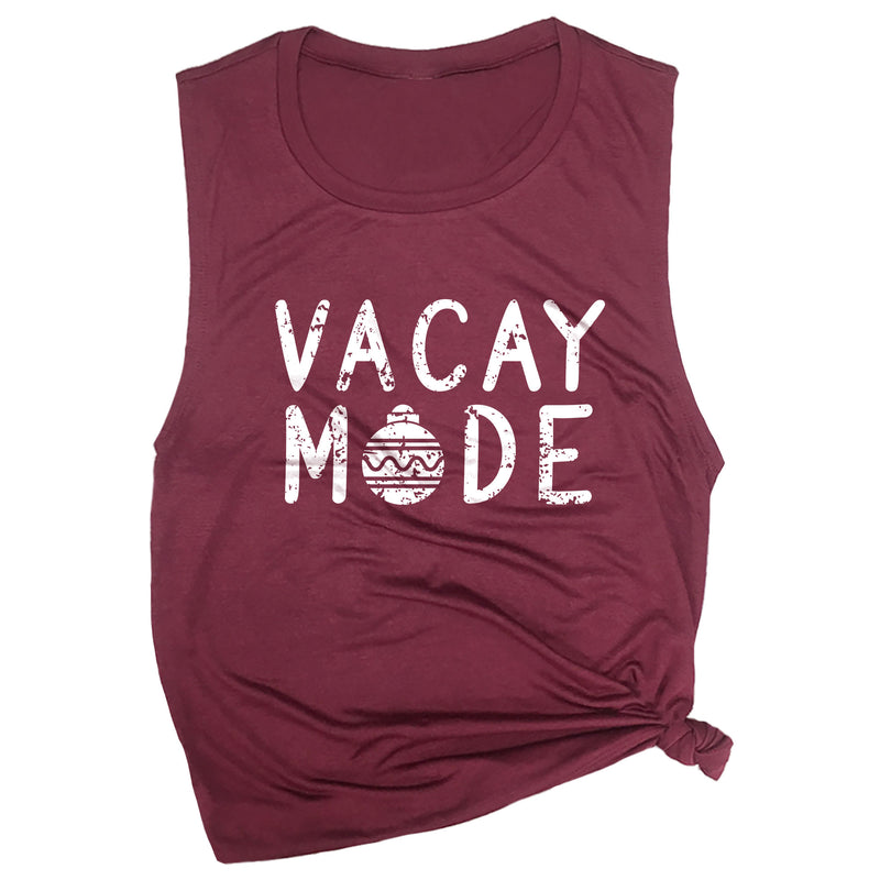 Vacay Mode (Christmas Ornament) Muscle Tee