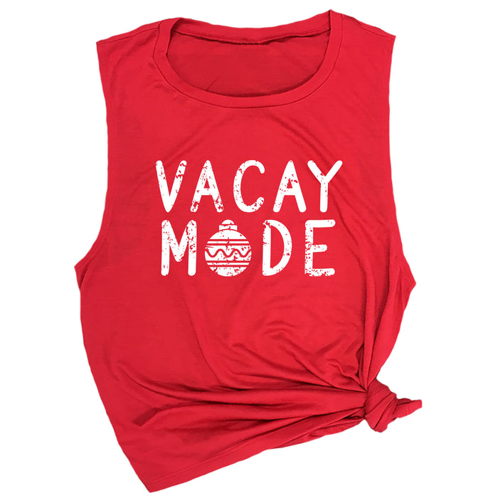 Vacay Mode (Christmas Ornament) Muscle Tee