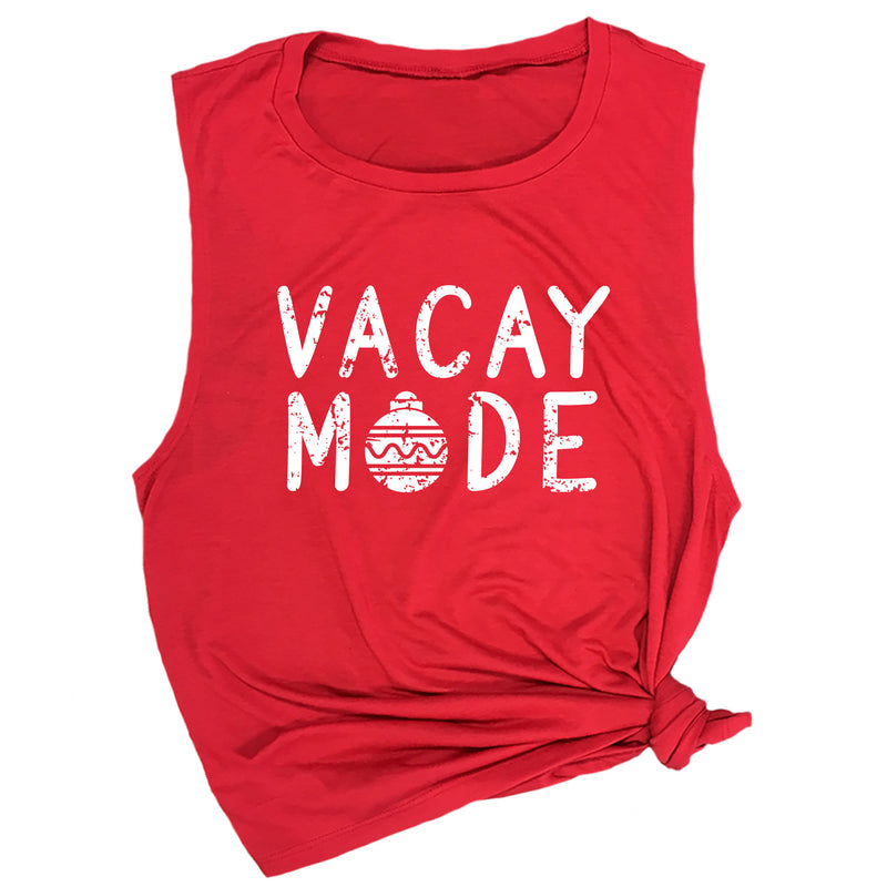 Vacay Mode (Christmas Ornament) Muscle Tee