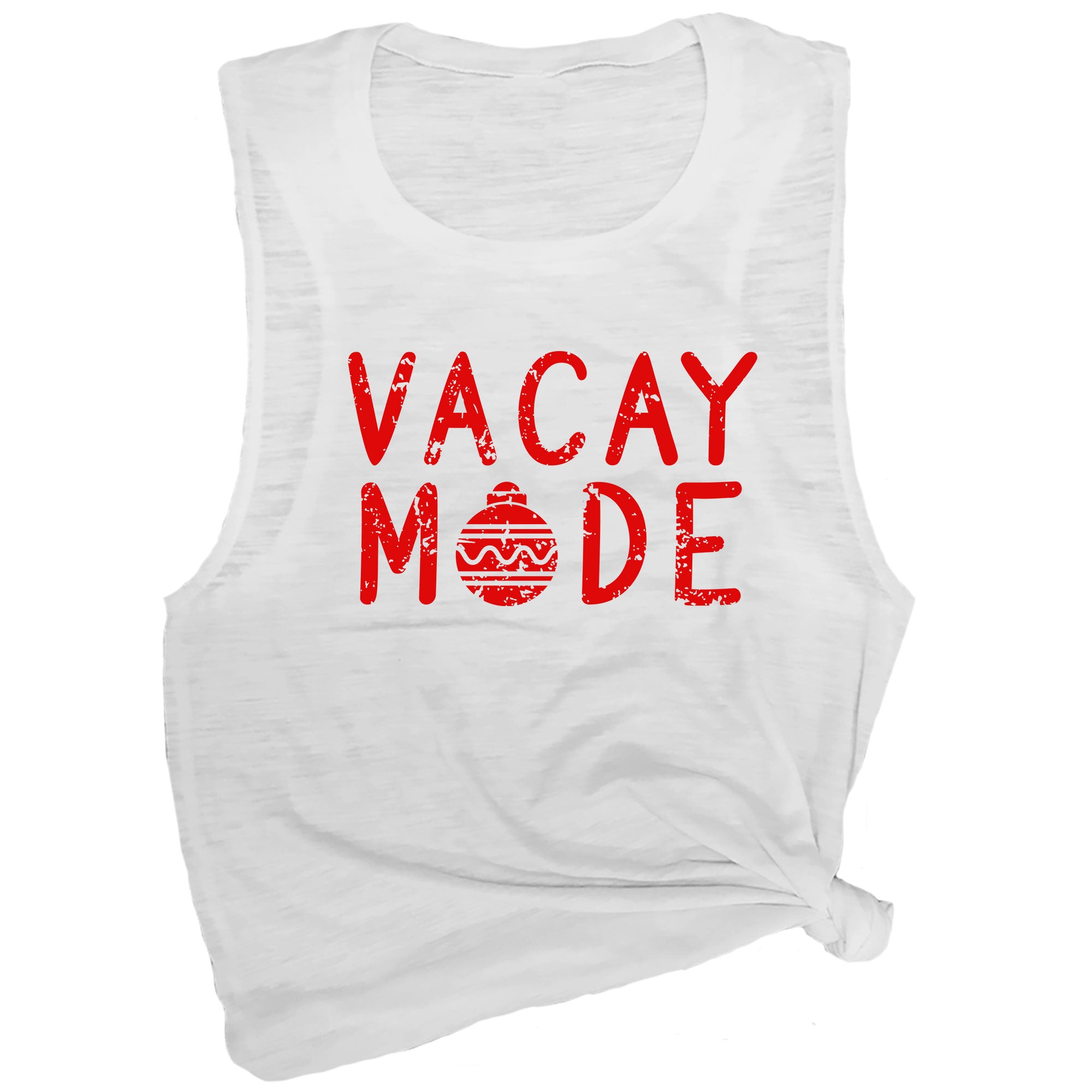 Vacay Mode (Christmas Ornament) Muscle Tee