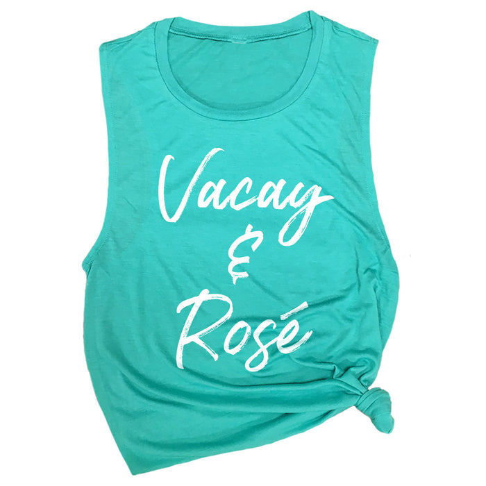 Vacay & Rosé Muscle Tee