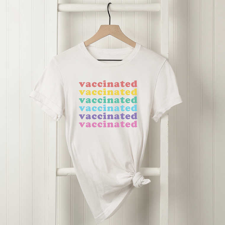 Vaccinated Rainbow Premium Unisex T-Shirt