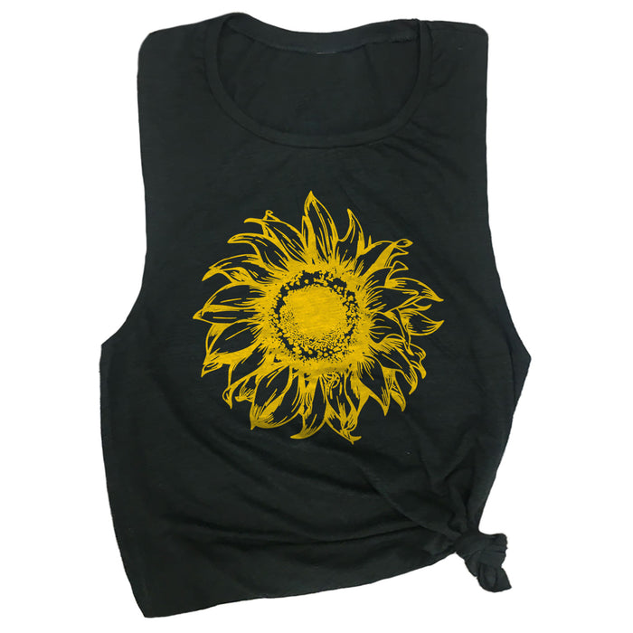 Vintage Sunflower Muscle Tee