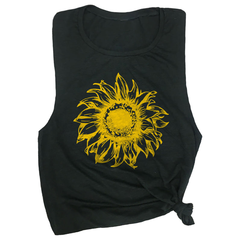 Vintage Sunflower Muscle Tee