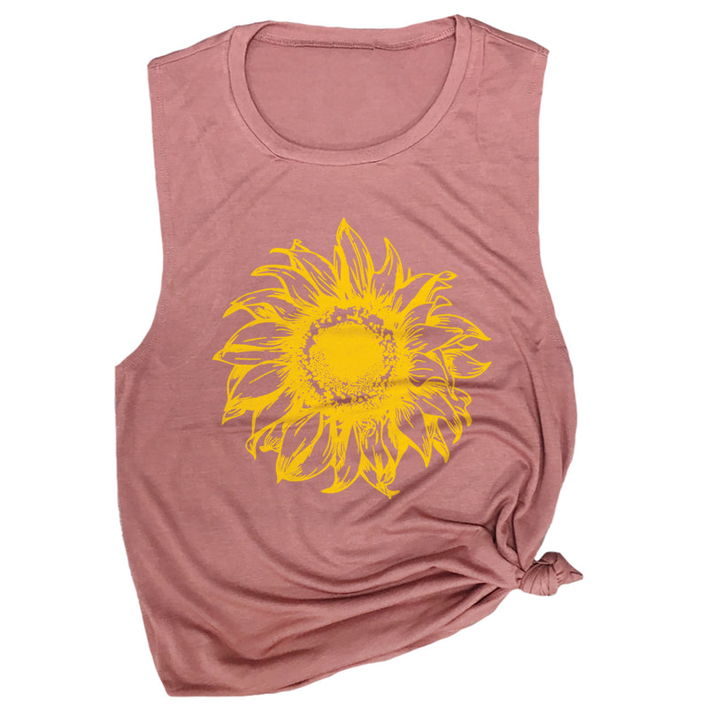 Vintage Sunflower Muscle Tee