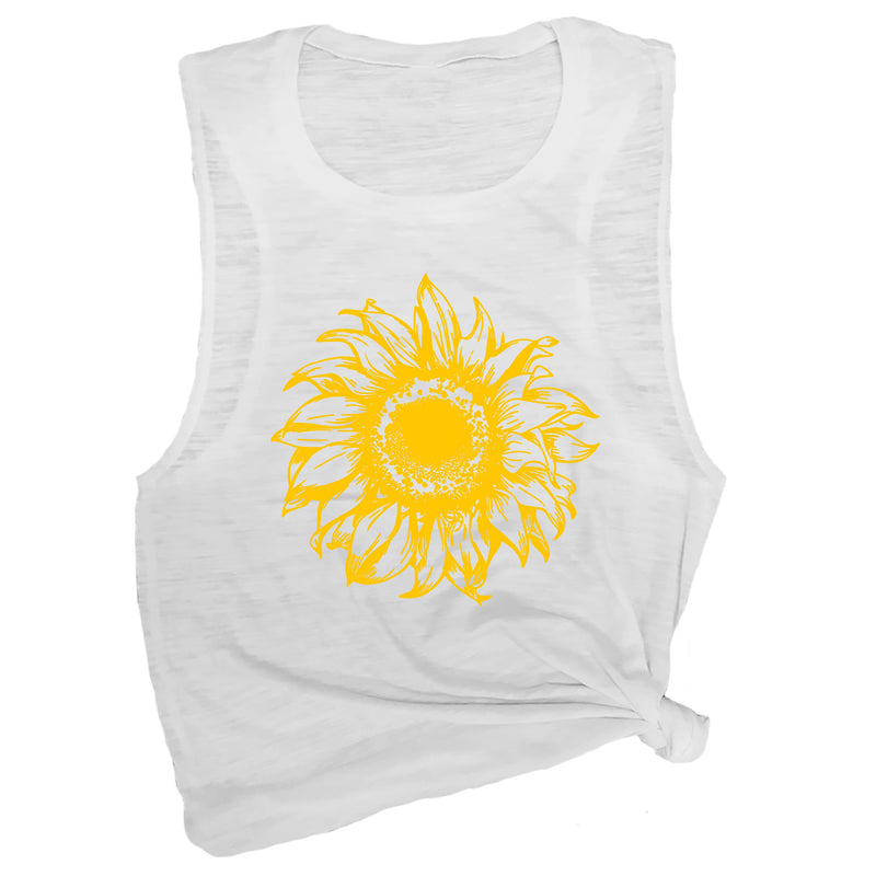 Vintage Sunflower Muscle Tee